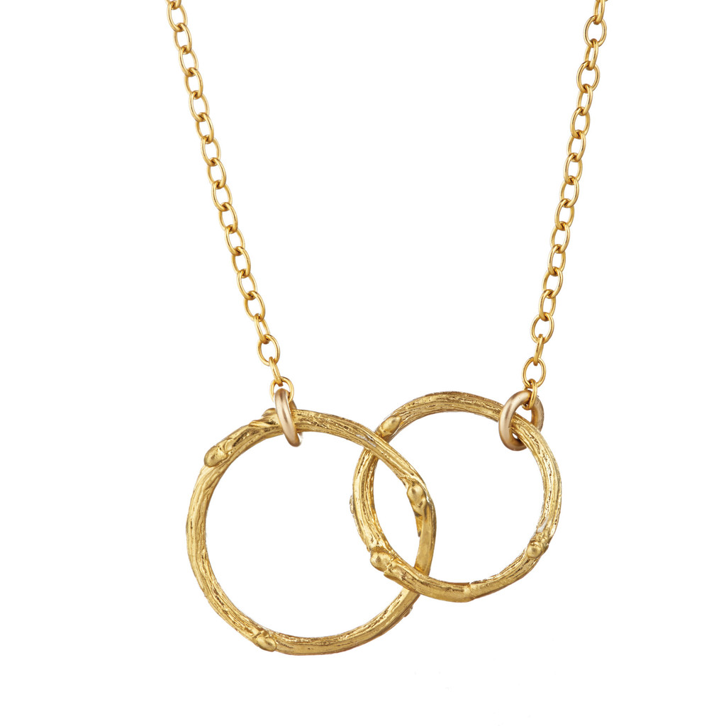 Chupi Gold Necklace two circles