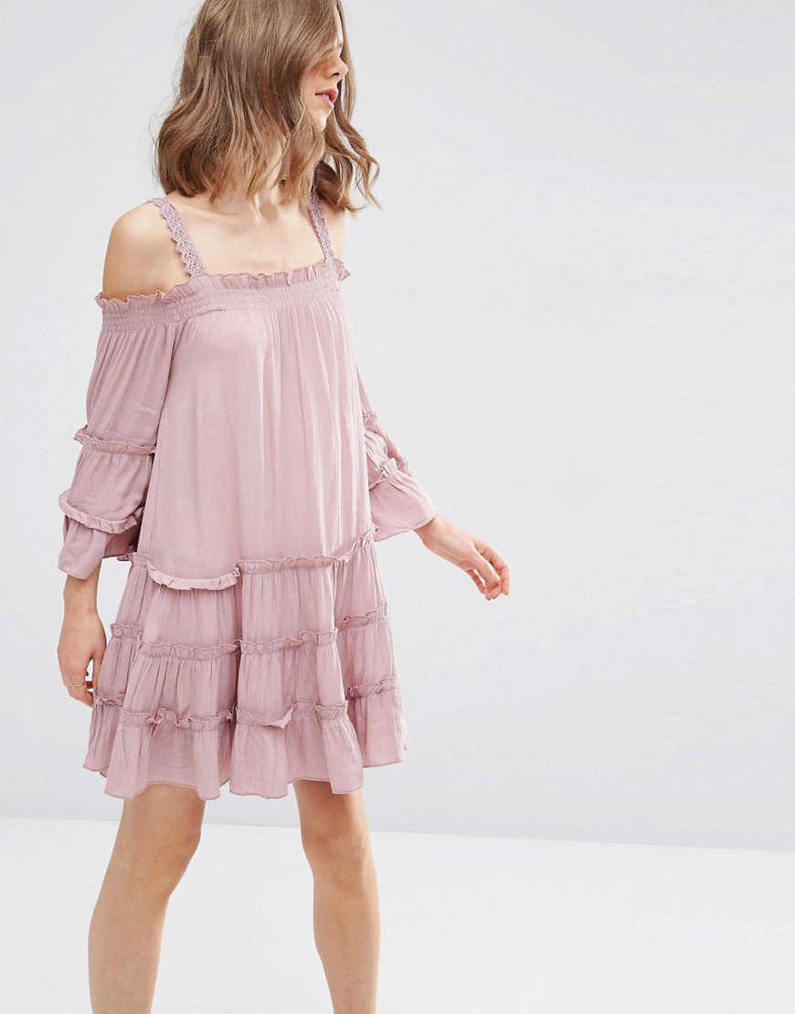 Asos Pink Bardot Dress
