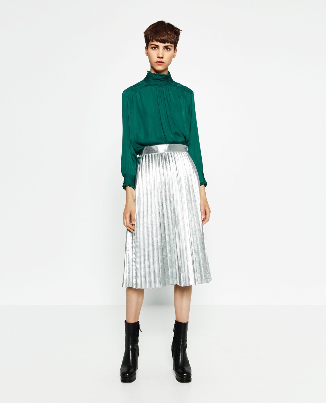 zara-silver-skirt