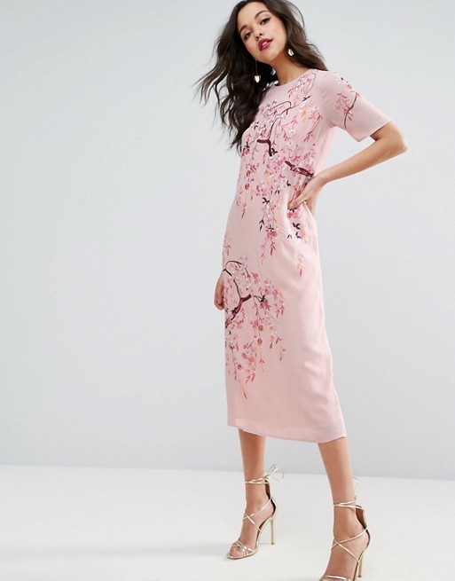asos pink dress