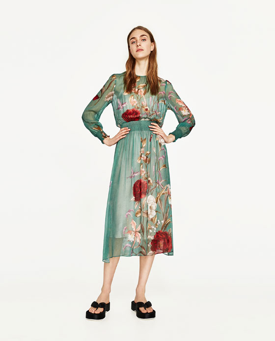 Zara Green Dress